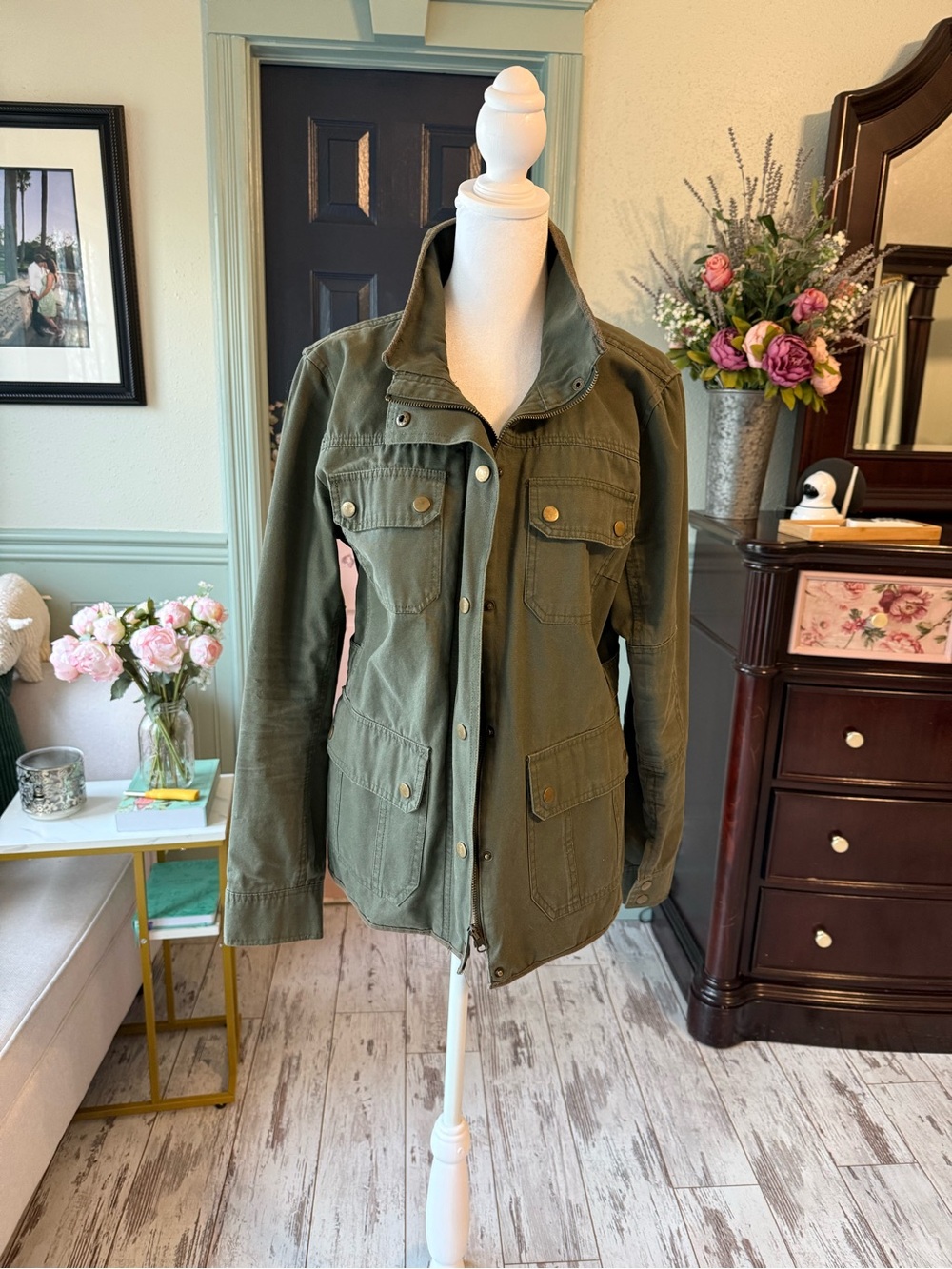 Kut from the Kloth Olive Utility Field Jacket